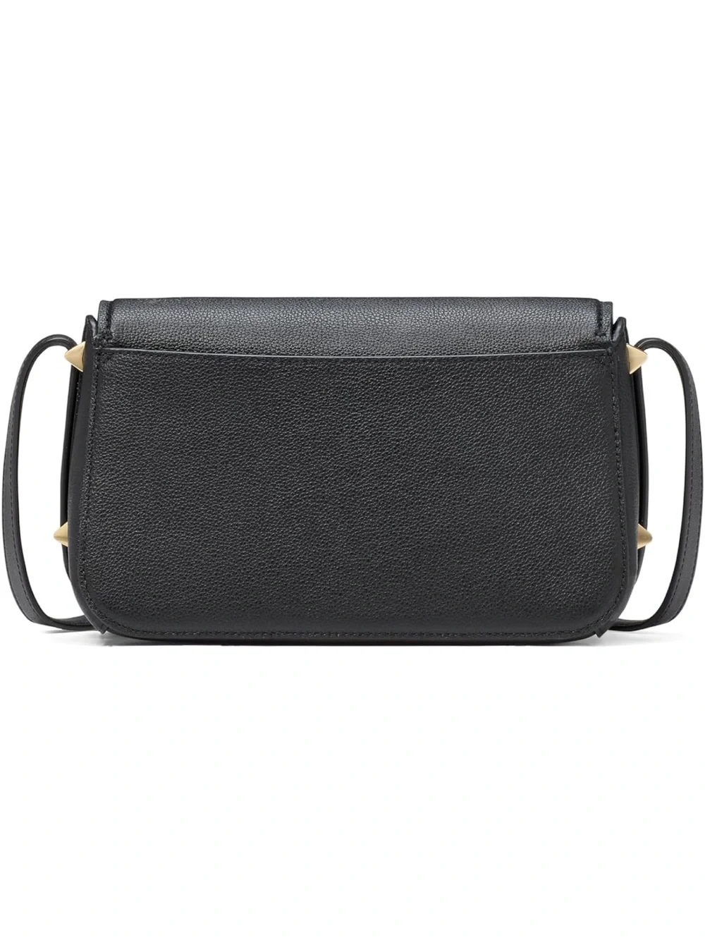 kate spade Black Pebbled Leather Liv Crossbody with Gold Plaque - New
